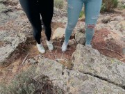 my friend and I went hiking and ended up sucking (two couples) 1/16