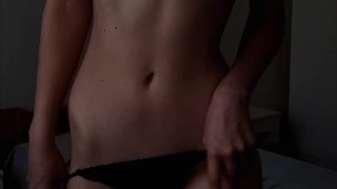Sexy girl dancing striptease