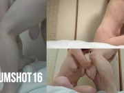 ファミコン伝説の技16連射に口内発射とぶっかけで挑戦する！ 9/16