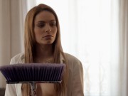 All natural beauty Clara Mia gets fucked on a couch. 1/16