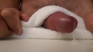Perfect Cock Dry humping masturbation, big load and moaning