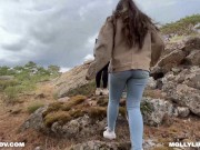 Hiking with my Big Titty friend and we both get cum covered - Molly Pills ft Pamsnusnu - POV 4K 1/16