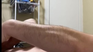 Watch my cock twitch jump and cum with the slightest touch
