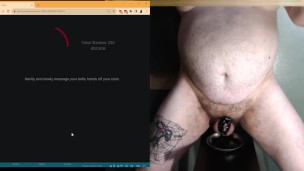 Slave trains his hungry hole