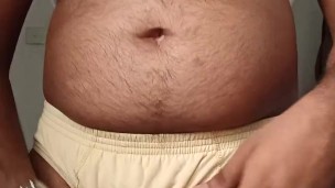 Rich daddy yellow underwear Jock and Sarong