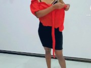 Sri lankan new leek ඔෆිස් යන්න ඇදුම් මාරු කරන ගමන් 😋 8/16