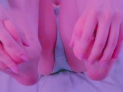 He cums all over my feet 2/16