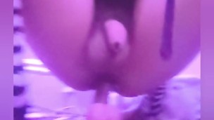 Cute emo punk femboy stuffs his hole for you