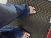 Driving to the store in a big truck & going inside and going home barefoot 11/16