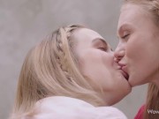 WOWGIRLS Super hot lesbian couple Nancy A and Alice Shea having sex on the couch 1/16