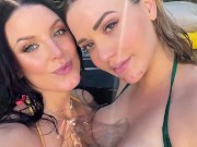 ANGELA WHITE - Mia Malkova Lesbian Fucking in the Pool 15/16