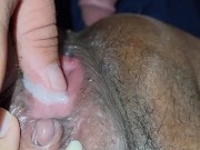 Princess VampWolfBanger tight pussy reveals Daddy's Cum Load 12/16