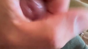 showing off the hairy solider balls while jerking off and shooting a hot load of cum