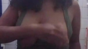 Horny and wet brunette fingering until her squirt