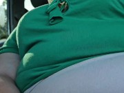 Bbw ssbbw - Stranger eating my pussy and jerking off on my leg in my car - big butt, big booty, fat 10/16