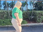 Bbw ssbbw - Stranger eating my pussy and jerking off on my leg in my car - big butt, big booty, fat 3/16