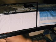 Student started masturbating and got fucked in a hostel 12/16