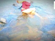 ජංගිය පිටින් නානවා කොල්ලො අවුස්සන්න පුදුම ගායක්, මෙකිට හොද පොල්ලකින් හුත්ත පලපු දවසට තියෙයි,asian gi 3/16