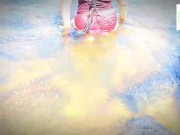 ජංගිය පිටින් නානවා කොල්ලො අවුස්සන්න පුදුම ගායක්, මෙකිට හොද පොල්ලකින් හුත්ත පලපු දවසට තියෙයි,asian gi 8/16