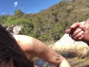 Cachoeira do sexo, ficou com o rosto cheio de esperma - BlowJob 15/16