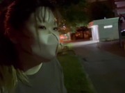 【個人撮影】リモコンバイブ入れながら夜のお散歩♡初めてのトイレえっちで最後は中出し♡ 日本人/素人/ハメ撮り/看護師/カップル/おもちゃ/露出/野外/japanese/amateur/POV 9/16