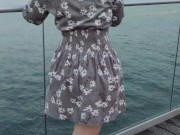 Public Pussy Flash Risky many people around 2/16