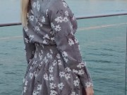 Public Pussy Flash Risky many people around 5/16