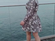 Public Pussy Flash Risky many people around 6/16