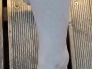 Public Pussy Flash Risky many people around 9/16