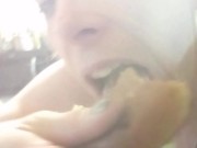 Food porn again, yes she's that savage. 4/16