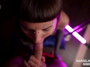 Sucking my boyfriend dry in pink light _ Nigonika Best Porn 2023 4/16