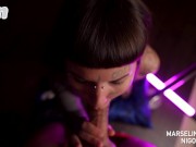 Sucking my boyfriend dry in pink light _ Nigonika Best Porn 2023 6/16