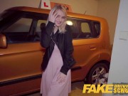 Fake Driving School - Big ass big tits blonde Czech fucks a chunky big dick 4/16