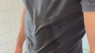 Showering myself with clothes on