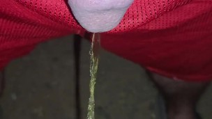 Early morning pee outside