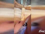 I pee in the outdoor toilet at the sea 12/16