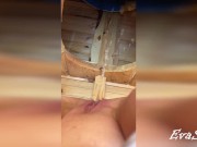 I pee in the outdoor toilet at the sea 8/16