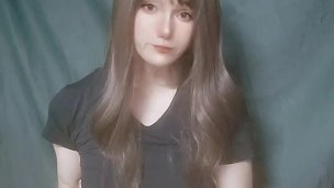 男の娘オナニ－Japanese crossdresser teasing