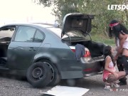 Ukrainian Shrima Malati Receives Jizz On Her Pussy After Hard Fuck Outdoors - LETSDOEIT 9/16