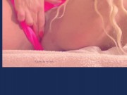 Pussy rubbing under pink panties with cute sneakers and feet teasing! 11/16