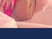 Pussy rubbing under pink panties with cute sneakers and feet teasing! 6/16