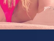 Pussy rubbing under pink panties with cute sneakers and feet teasing! 7/16