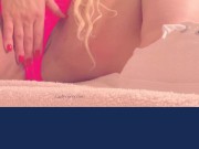 Pussy rubbing under pink panties with cute sneakers and feet teasing! 8/16