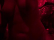 Fucking in the red room until she cums! 1/16