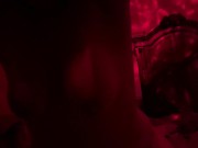 Fucking in the red room until she cums! 2/16