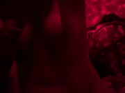 Fucking in the red room until she cums! 3/16
