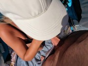 Beach 🏝️ blowjob. Cum in mouth 👄 10/16