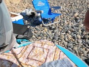 Beach 🏝️ blowjob. Cum in mouth 👄 16/16