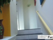 Hot Christy & London take on huge cock 16/16