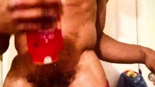 Stroking my Cock Before Work